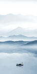 中式新款山水画 文件分层 