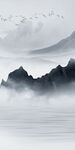 中国风玄关高档山水 tif分层