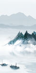 最新中式高雅山水 tif分层