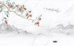简约爵士白新中式背景墙