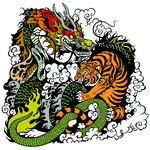 插画素材 纹身图案 国潮