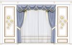 窗帘3D立体护墙板背景墙