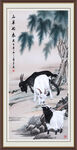 国画三羊开泰 
