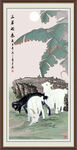 三羊开泰国画