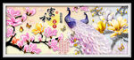 家和富贵轻奢玉兰花孔雀装饰画