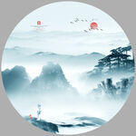 新中式山水画