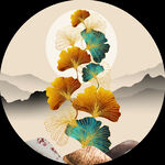 家大叶大 远山山川