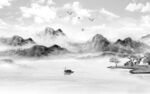 新款山水 tif分层画 