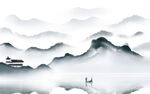山水画背景墙