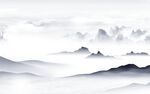 蓝色新款山水 tif文件分层