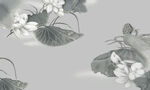荷花装饰画