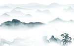 高档 山水背景 TIF文件分层