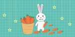 兔子拿着胡萝卜