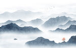山水背景墙