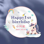 生日圆形背景