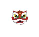 中国风中国元素舞狮狮头