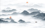 中式山水画