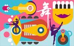 音乐舞蹈主题墙
