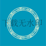 矢量花纹装饰圆环