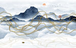 抽象山水画
