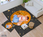 卡通可爱小熊星星地毯地垫