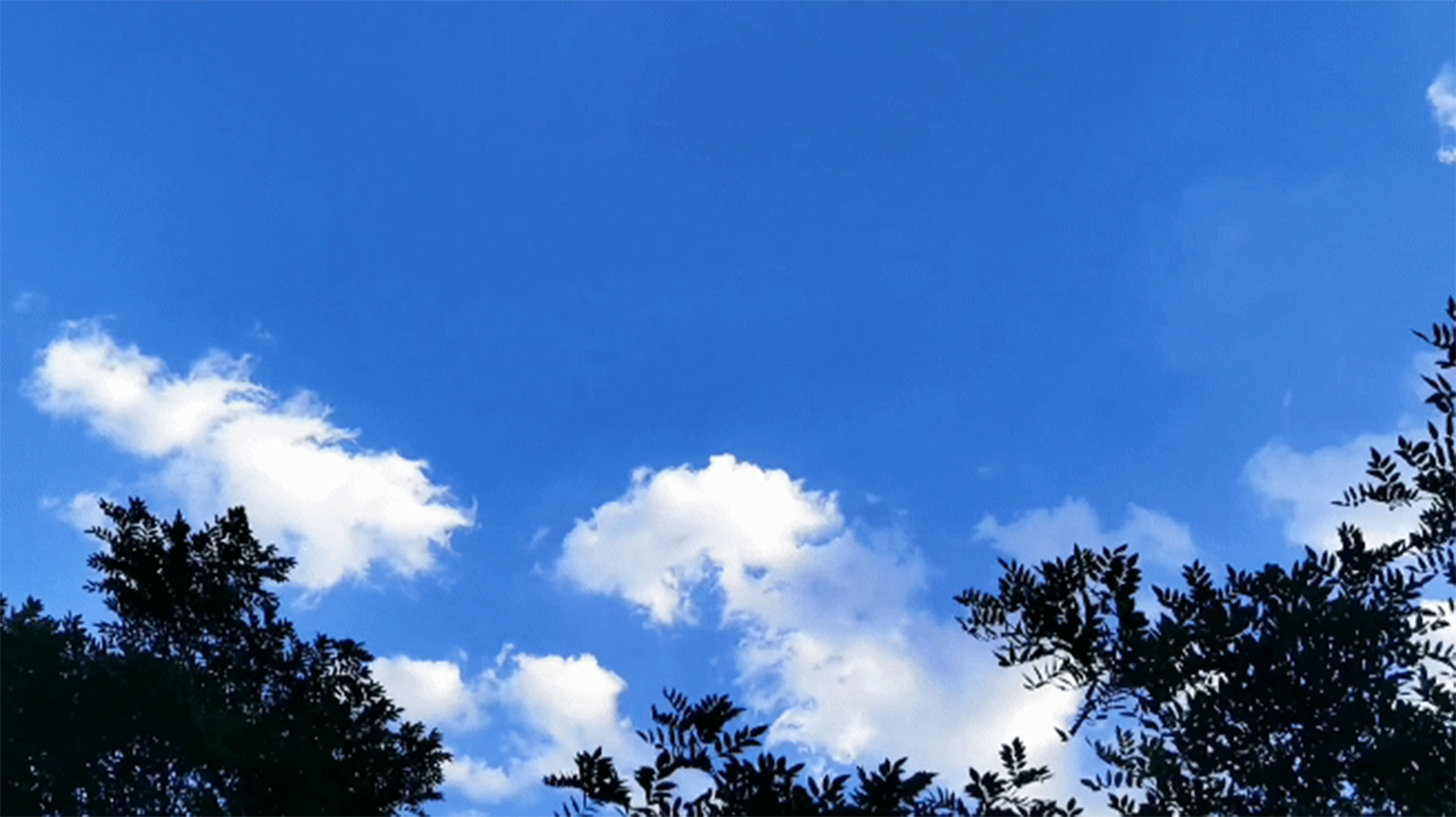 延时摄影 蓝天白云