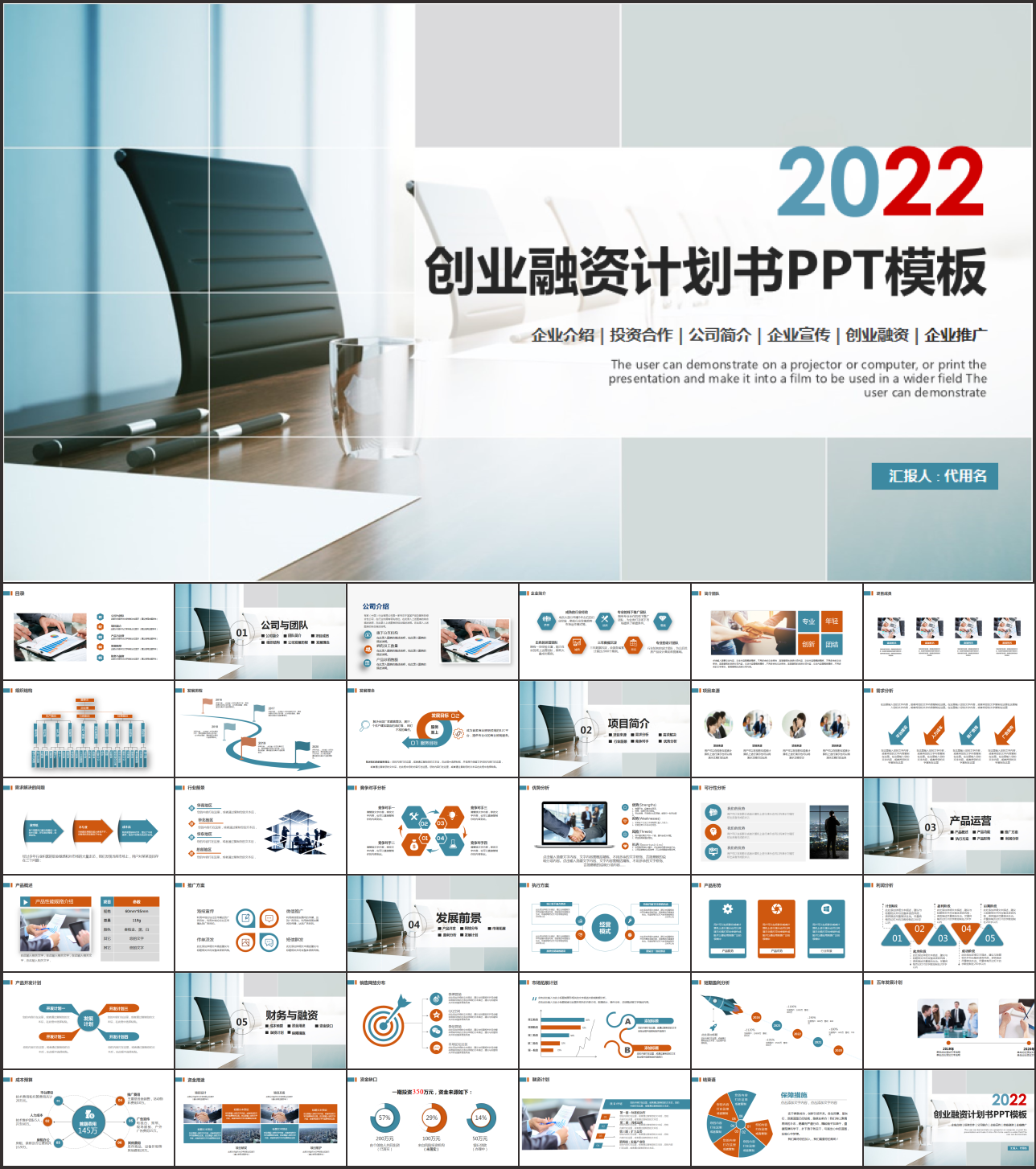 创业融资计划书PPT