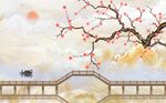 新中式背景墙