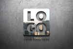金属logo样机