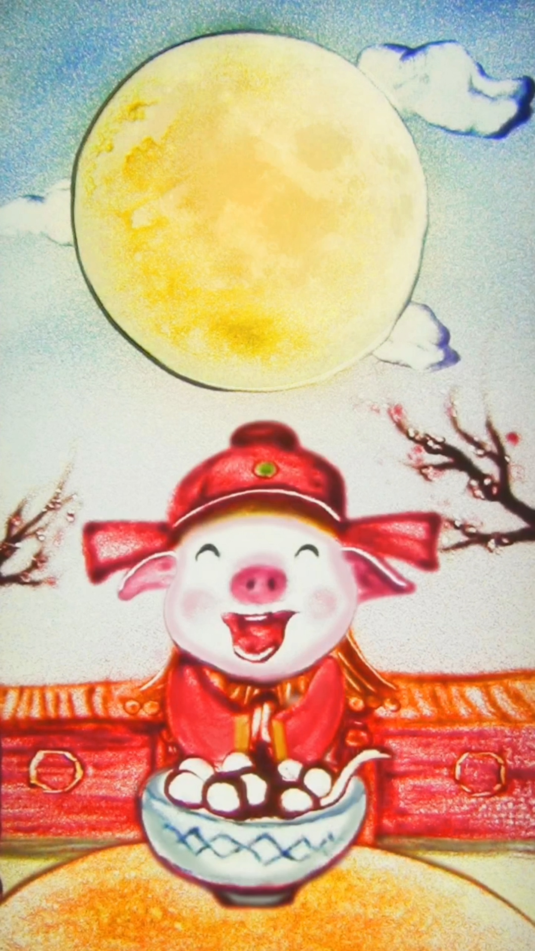 元宵节沙画小视频