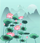 荷花图