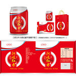 阿胶红枣易拉罐平面图