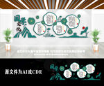 大气社区国学文化墙