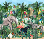 大牌 大象 老虎  热带雨林