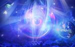 梦幻漩涡星空背景墙