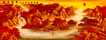 鸿运当头山水装饰画