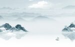 简约风景山水 tif文件分层
