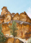 数字油画装饰画素材远山风景