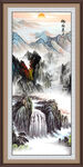 竖幅山水画