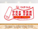 党史学习教育墙