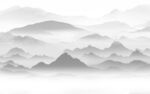 高档灰色最新山水 TIF分层