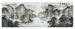 宁静致远山水画