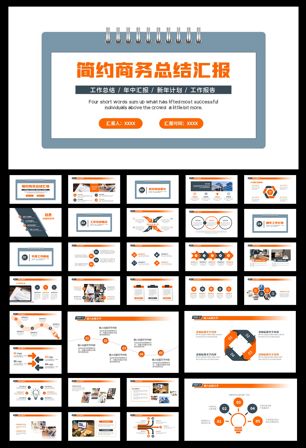 工作总结汇报PPT模板