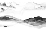 最新灰色新山水 tif分层图