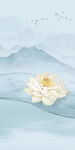 荷花玄关画山水 TIF分层图
