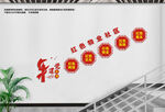 红色物业楼道文化