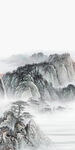 国画意境玄关山水 TIF分层