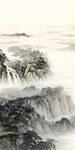 国画 玄关山水 TIF 分层画