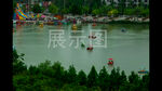 泗阳生态公园湖面小船延时摄影