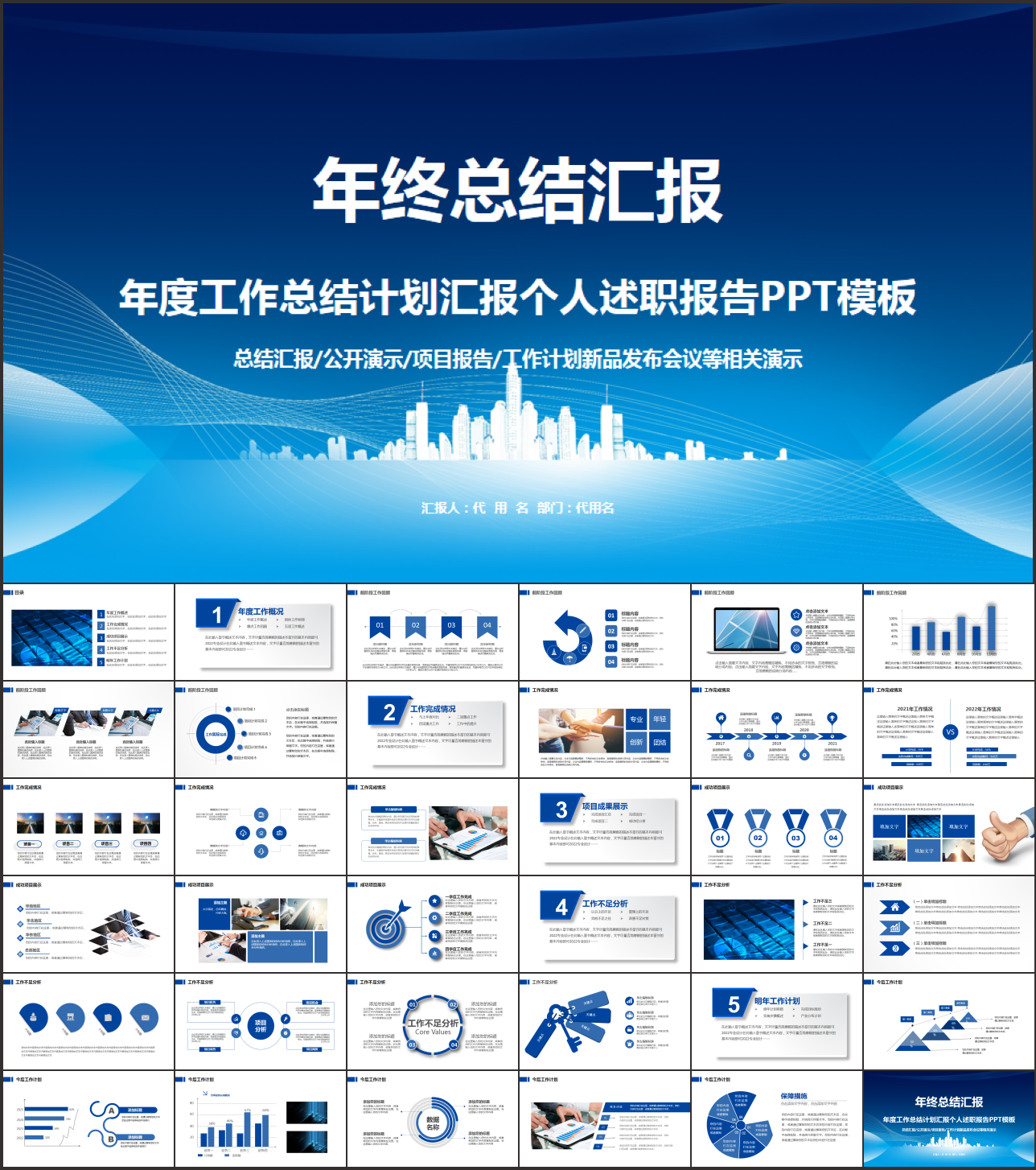 年终总结计划汇报PPT